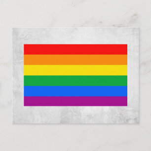 LGBT-Flag/Regenbogenflagge Postkarte