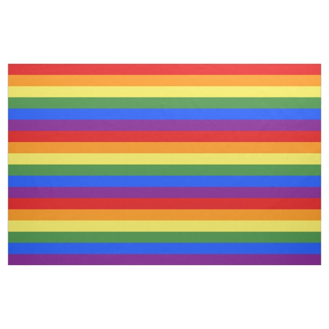 LGBT-Flag-Regenbogenstreifen Stoff (Fat Quarter (45,7 x 55,9 cm))