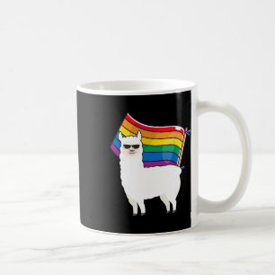 Lgbt Flag T Shirt Llama Gay Lesbian Resist Men Wom Kaffeetasse