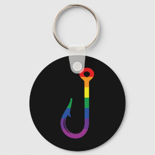 Lgbt-Flagge Angelhaken Schwuler Angler Queer Pride Schlüsselanhänger