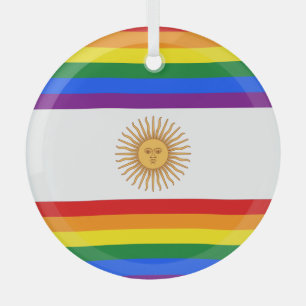 LGBT-Flagge Argentinien Ornament Aus Glas
