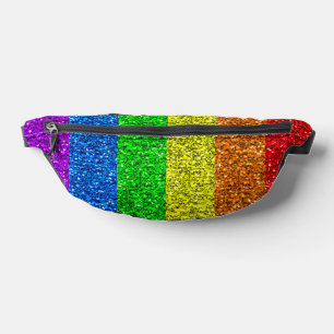 LGBT-Flagge lebhafte Glitzern für Regenbogen-Glitz Bauchtasche