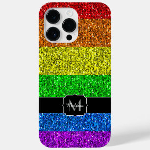 LGBT-Flagge lebhafter Regenbogen-Glitzer Funkeln M Case-Mate iPhone Hülle