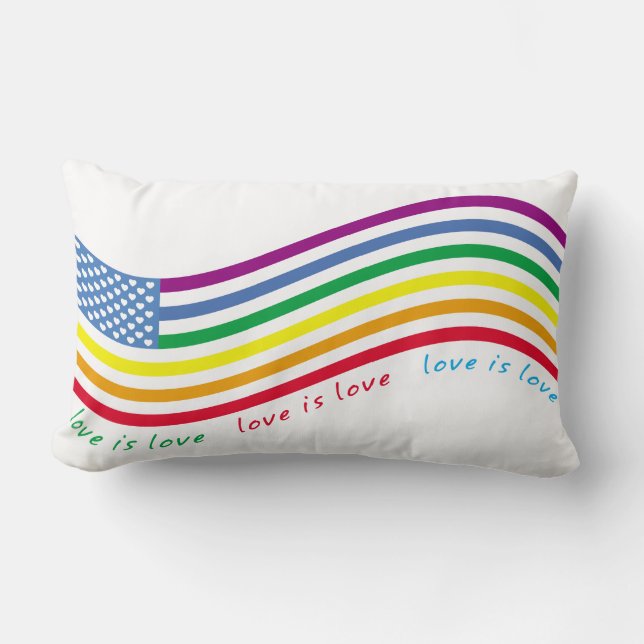 LGBT-Flagge Lendenkissen (Vorderseite)