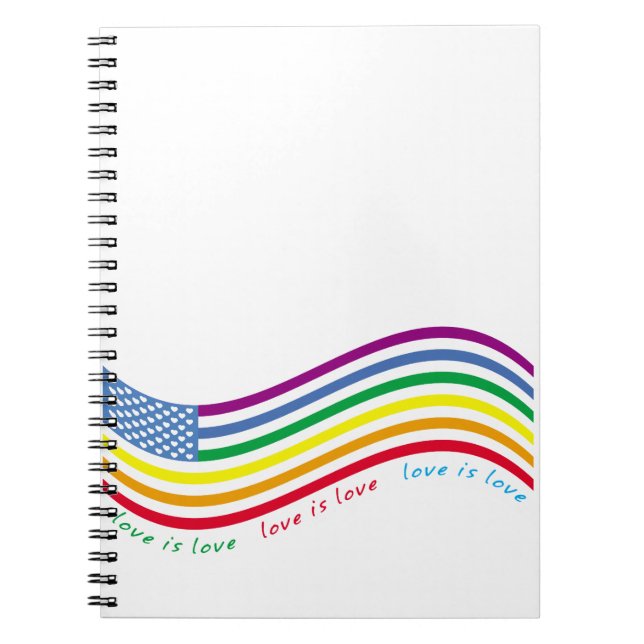 LGBT-Flagge Notizblock (Vorderseite)