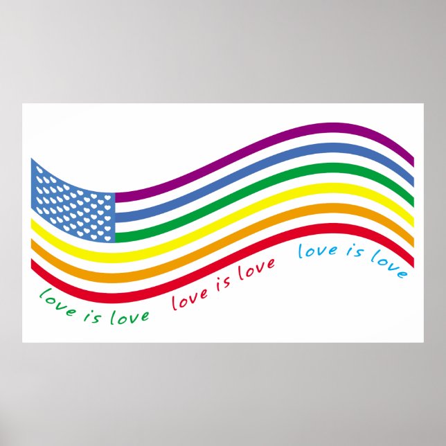 LGBT-Flagge Poster (Vorne)