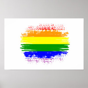LGBT-Flagge Poster