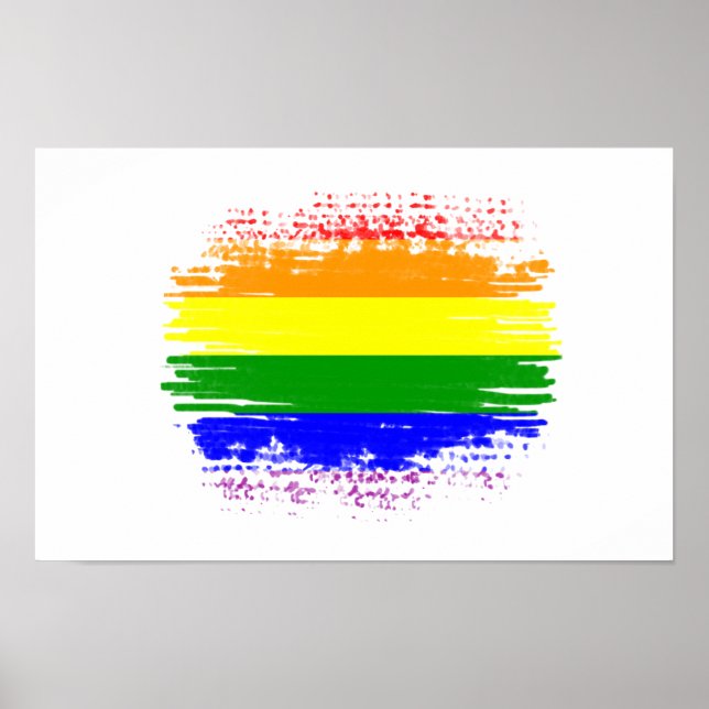 LGBT-Flagge Poster (Vorne)