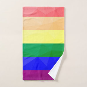 LGBT-Flagge Regenbogenlinien geometrisches Maschen Handtuch