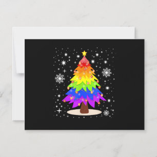 LGBT-Flagge Weihnachtsbaum Frohe Weihnachten Gay L Magneteinladung