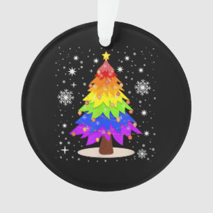 LGBT-Flagge Weihnachtsbaum Frohe Weihnachten Gay L Ornament