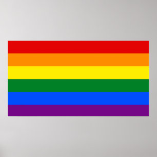LGBT-Flaggenmauer Poster