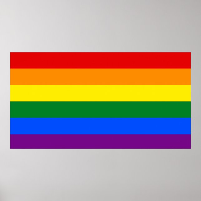 LGBT-Flaggenmauer Poster (Vorne)
