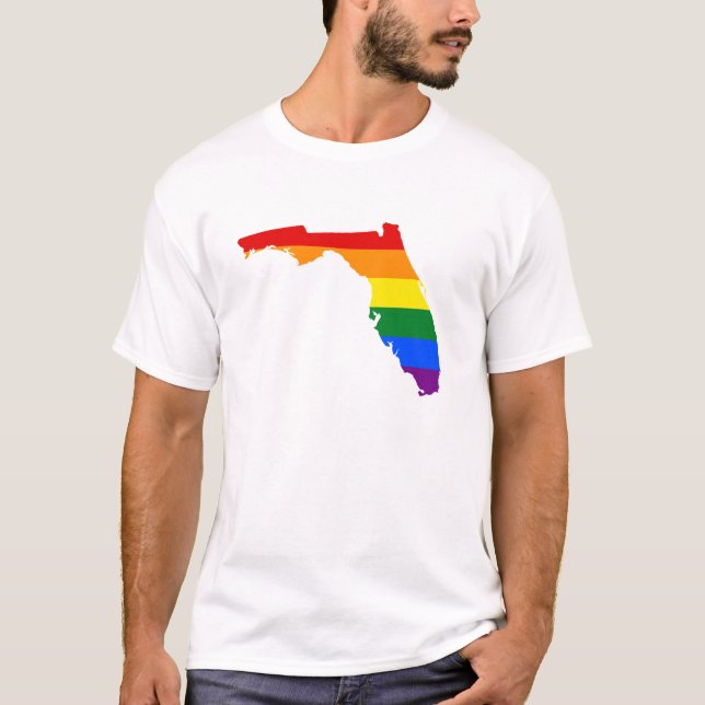 LGBT Florida, T - Shirt der US-Staatsflagge (Vorderseite)