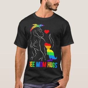 LGBT Freie Mama Hugs Dinosaur Re Mamasaurus Ally R T-Shirt