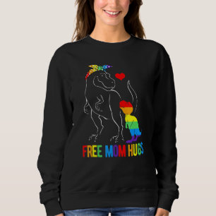 Lgbt Freie Mama Hugs Dinosaur Rex Mamasaurus Ally Sweatshirt