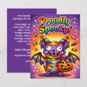🎃🌈 LGBT Frohes Gayoween —Stolz Spukkarte Einladung