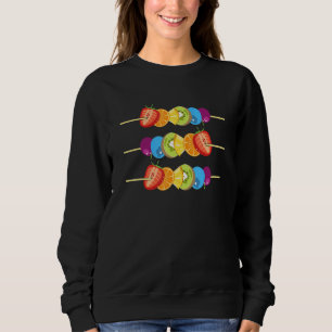 Lgbt Fruit Salad Kebab Berries Kiwi Citrus Frucht Sweatshirt