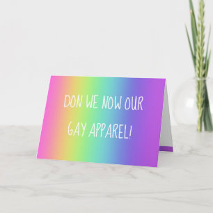 LGBT Fun Rainbow Holiday Party Einladung