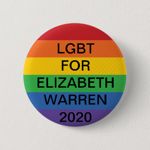 LGBT für Elizabeth Warren Präsident 2020 Button