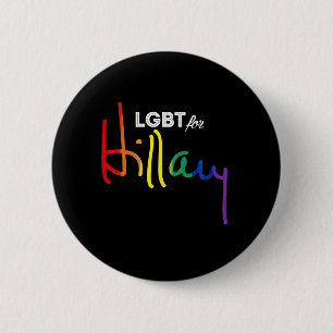 LGBT für Hillary Clinton Button