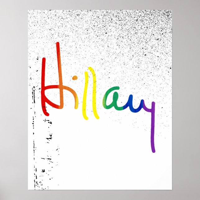 LGBT für Hillary Clinton Poster (Vorne)