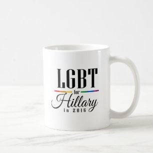 LGBT FÜR HILLARY --.png Kaffeetasse