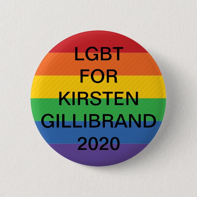 LGBT für Kirsten Gillibrand-Präsident 2020 - Schal Button (Vorderseite)