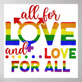 LGBT für Liebe, Liebe für alle Poster