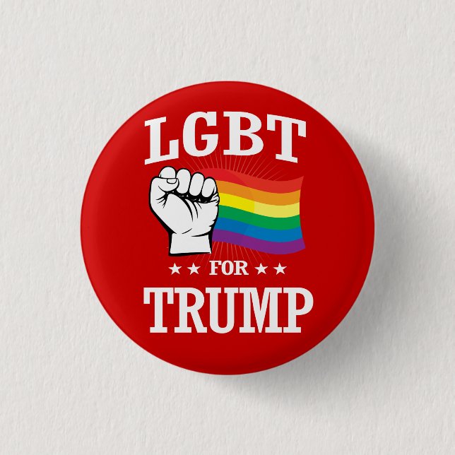 LGBT FÜR TRUMP BUTTON (Vorderseite)