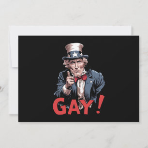 LGBT Gay Ally Pride Monat Funny Einladung