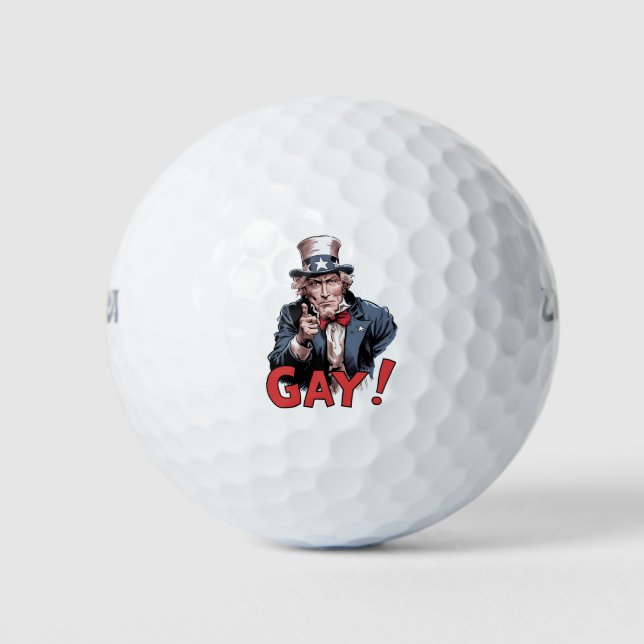 LGBT Gay Ally Pride Monat Funny Golfball (Vorderseite)
