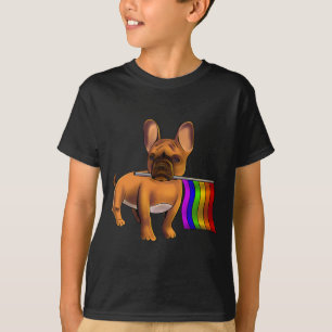 Lgbt Gay French Bulldog Gay Dog Paw Lgbt Pride T-Shirt