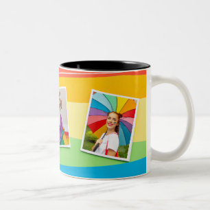 LGBT Gay Lesbian Modernes Foto für Personalisierte Zweifarbige Tasse