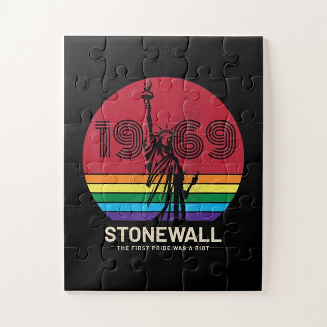 Lgbt Gay Lesbian Pride 52. Jubiläum Stonewall Puzzle (Vertikal)