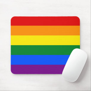 LGBT-Gay Pride 6-Streifen-Regenbogenflagge Mousepad