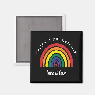 LGBT Gay Pride Feiern der Vielfalt Liebe Ist Liebe Magnet