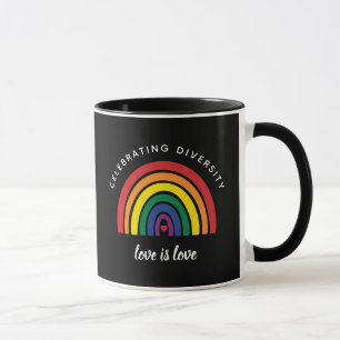 LGBT-Gay Pride feiert Diversity Liebe ist Liebe Tasse