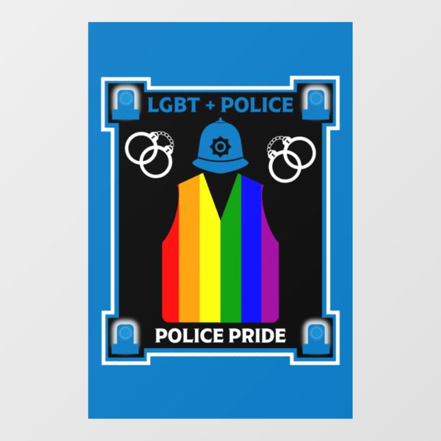 LGBT+ Gay Pride Fensteraufkleber (Blatt)