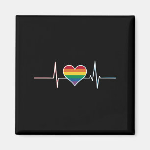 LGBT Gay Pride Heartbeat Lesbian Gays Liebe Magnet