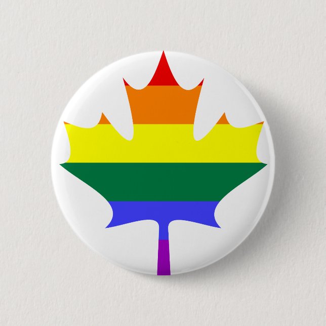 LGBT/Gay Pride-Kanada-Knopf Button (Vorderseite)