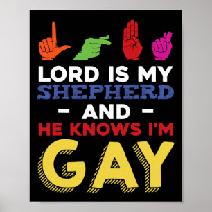 LGBT Gay Pride Monat Bekanntheit ASL Signsprache Poster