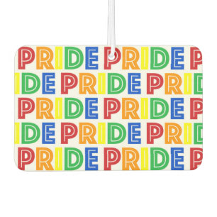 LGBT Gay Pride Monat Feier Regenbogen Buchstaben Autolufterfrischer
