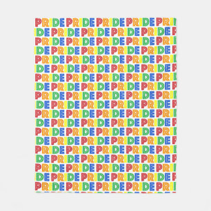 LGBT Gay Pride Monat Feier Regenbogen Buchstaben Fleecedecke