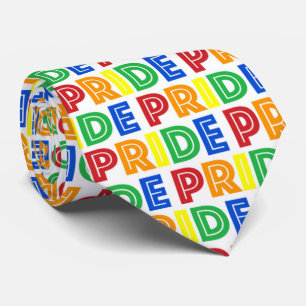 LGBT Gay Pride Monat Feier Regenbogen Buchstaben Krawatte