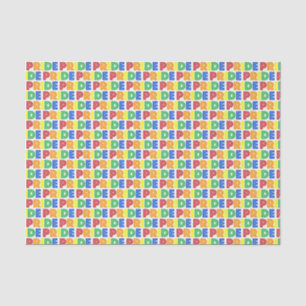LGBT Gay Pride Monat Feier Regenbogen Buchstaben Seidenpapier