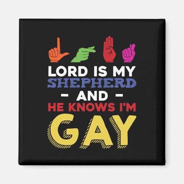 LGBt Gay Pride Monat Gebärdensprache Q Magnet (Vorne)