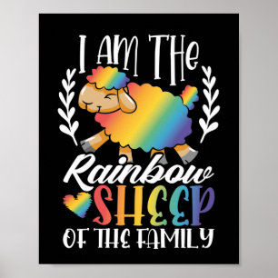 LGBT Gay Pride Monat Ich bin die Regenbogenschaf v Poster