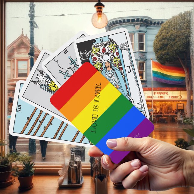 LGBT Gay Pride Monat "LIEBE IST LIEBE". Regenbogen Spielkarten (Von Creator hochgeladen)
