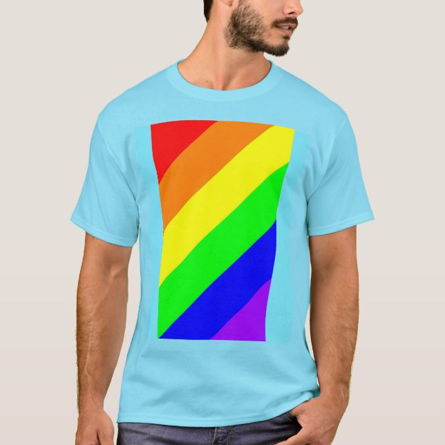 LGBT Gay Pride Rainbow Colors T - Shirt (Vorderseite)